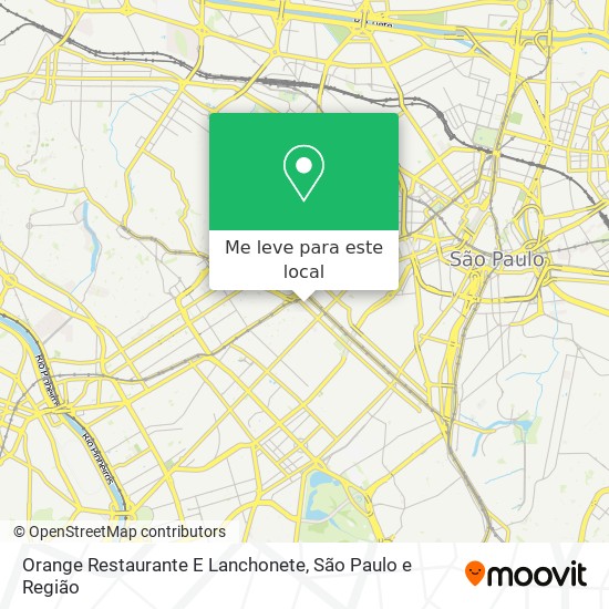Orange Restaurante E Lanchonete mapa