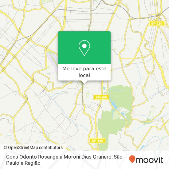 Cons Odonto Rosangela Moroni Dias Granero, Avenida do Café, 130 Jabaquara São Paulo-SP 04311-000 mapa