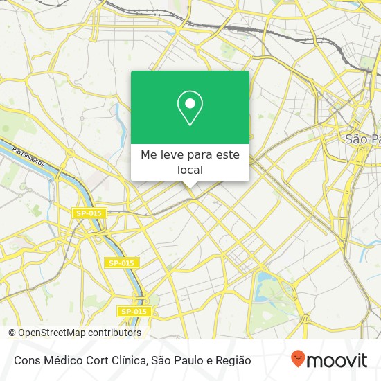 Cons Médico Cort Clínica, Rua Henrique Schaumann Jardim Paulista São Paulo-SP 05413-010 mapa