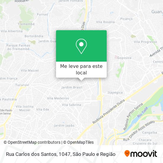 Rua Carlos dos Santos, 1047 mapa