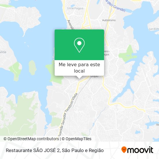 Restaurante SÃO JOSÉ 2 mapa