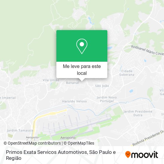 Primos Exata Servicos Automotivos mapa