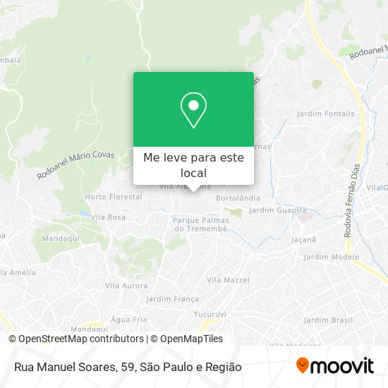 Rua Manuel Soares, 59 mapa