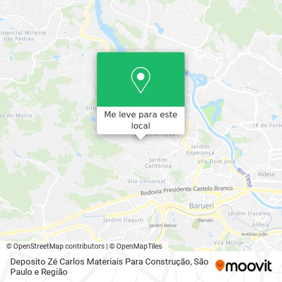 Deposito Zé Carlos Materiais Para Construção mapa