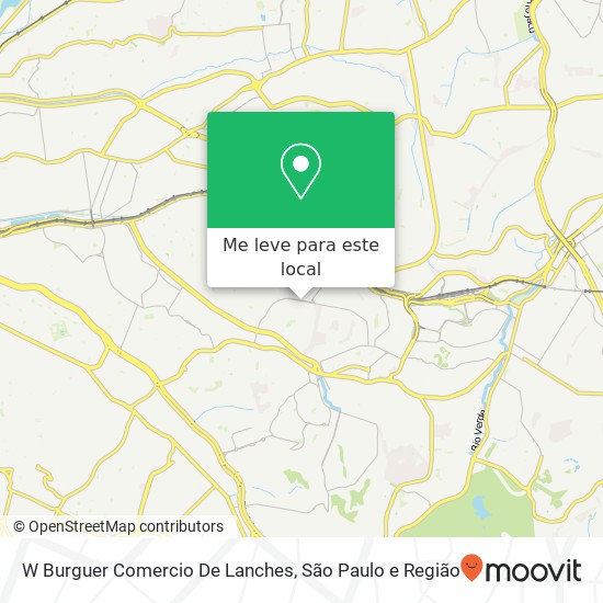 W Burguer Comercio De Lanches, Avenida Doutor Pereira Vergueiro, 500 Artur Alvim São Paulo-SP 03563-000 mapa