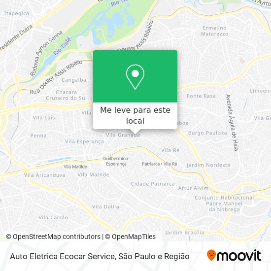 Auto Eletrica Ecocar Service mapa