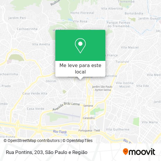 Rua Pontins, 203 mapa