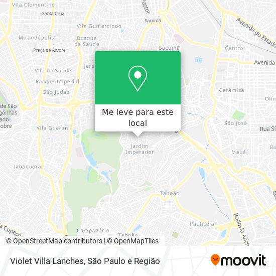 Violet Villa Lanches mapa