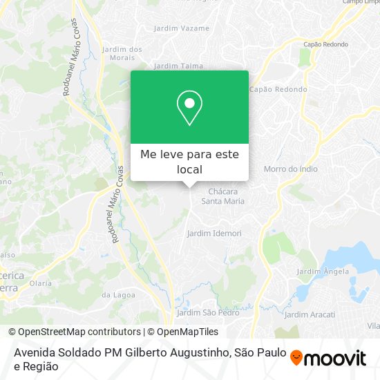 Avenida Soldado PM Gilberto Augustinho mapa