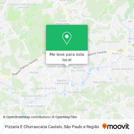 Pizzaria E Churrascaria Castelo mapa