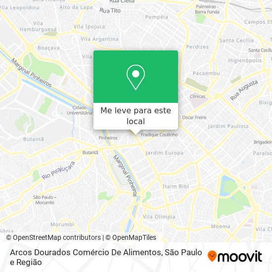 Arcos Dourados Comércio De Alimentos mapa