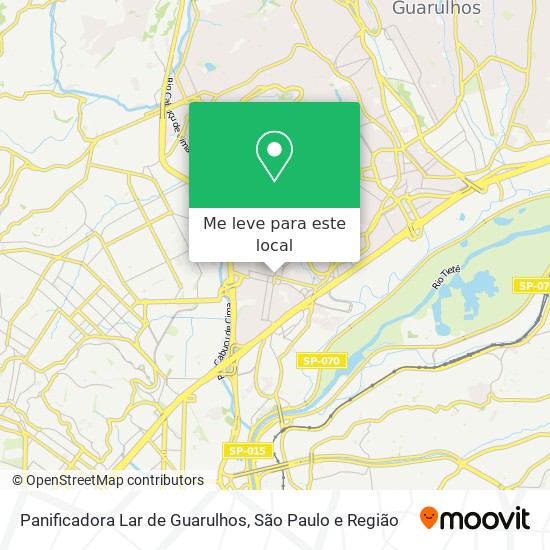 Panificadora Lar de Guarulhos mapa