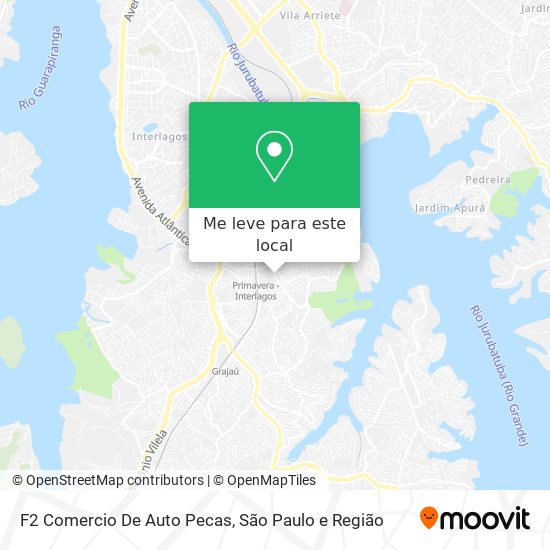 F2 Comercio De Auto Pecas mapa