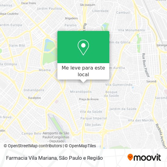 Farmacia Vila Mariana mapa