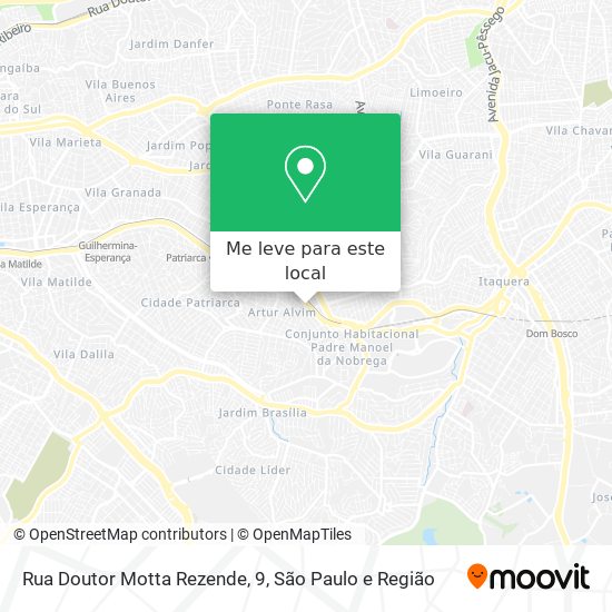 Rua Doutor Motta Rezende, 9 mapa