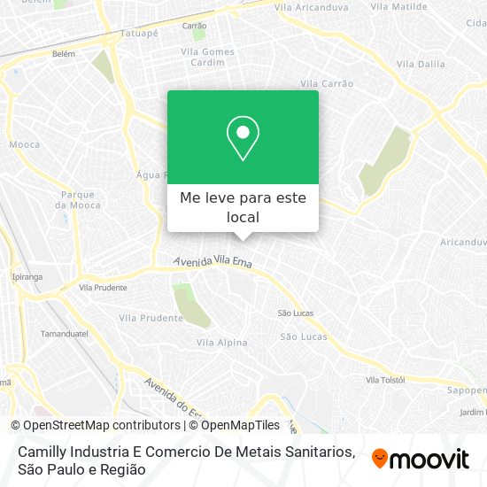 Camilly Industria E Comercio De Metais Sanitarios mapa
