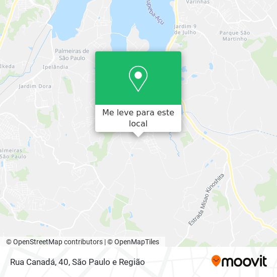 Rua Canadá, 40 mapa