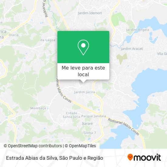Estrada Abias da Silva mapa