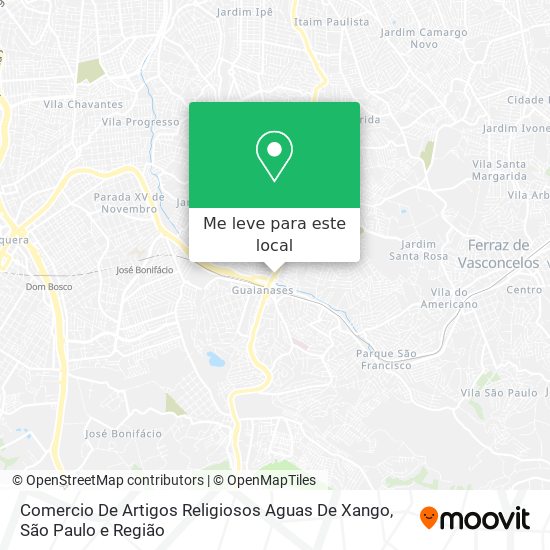 Comercio De Artigos Religiosos Aguas De Xango mapa