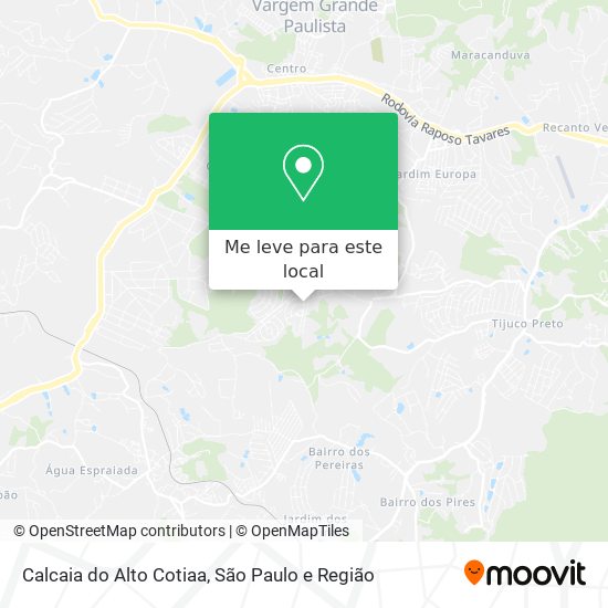 Calcaia do Alto Cotiaa mapa