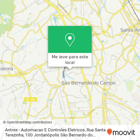 Antrex - Automacao E Controles Eletricos, Rua Santa Terezinha, 100 Jordanópolis São Bernardo do Campo-SP 09892-340 mapa