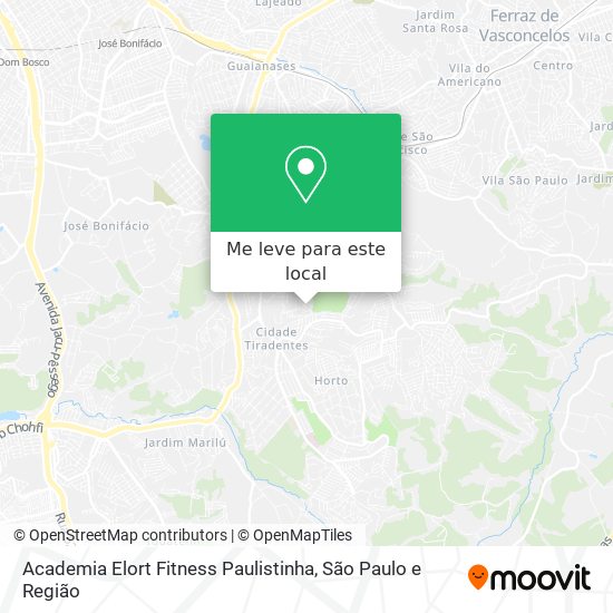 Academia Elort Fitness Paulistinha mapa