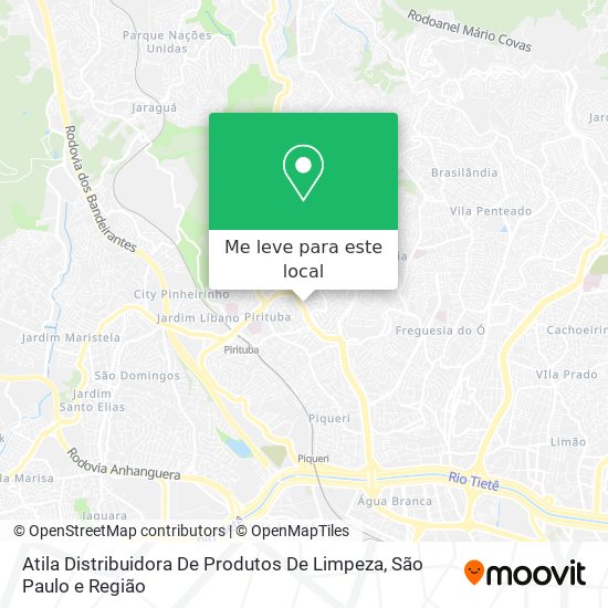 Atila Distribuidora De Produtos De Limpeza mapa