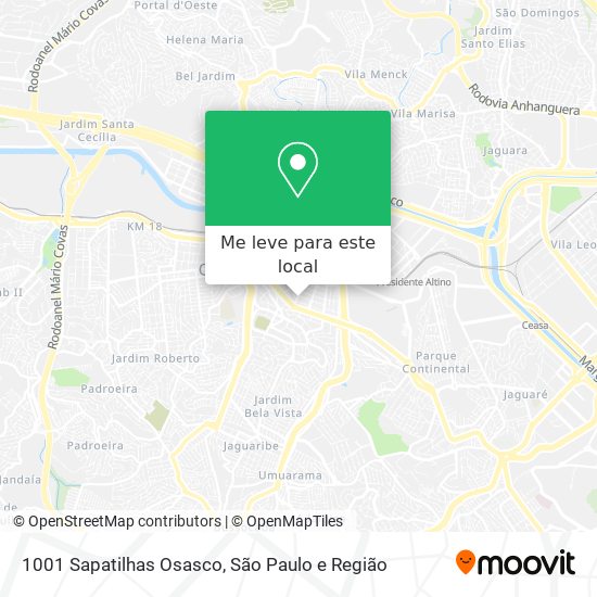 1001 Sapatilhas Osasco mapa