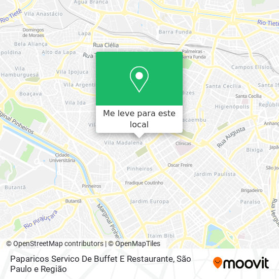 Paparicos Servico De Buffet E Restaurante mapa