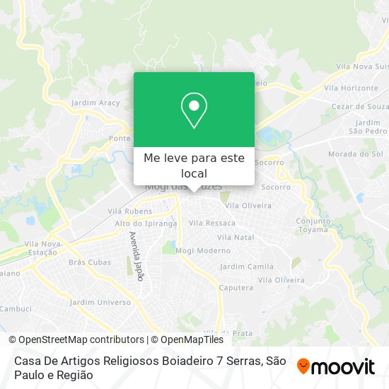 Casa De Artigos Religiosos Boiadeiro 7 Serras mapa