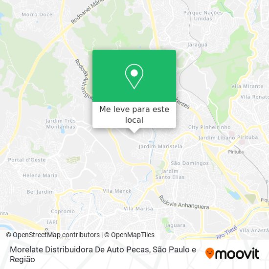 Morelate Distribuidora De Auto Pecas mapa