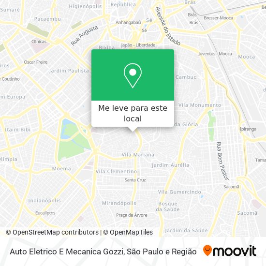 Auto Eletrico E Mecanica Gozzi mapa