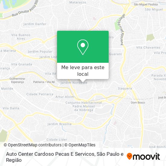 Auto Center Cardoso Pecas E Servicos mapa