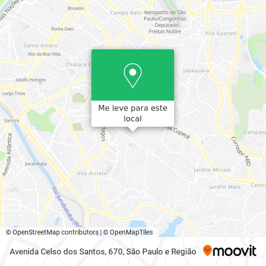 Avenida Celso dos Santos, 670 mapa
