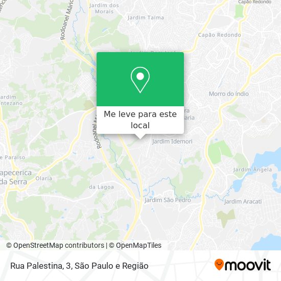 Rua Palestina, 3 mapa