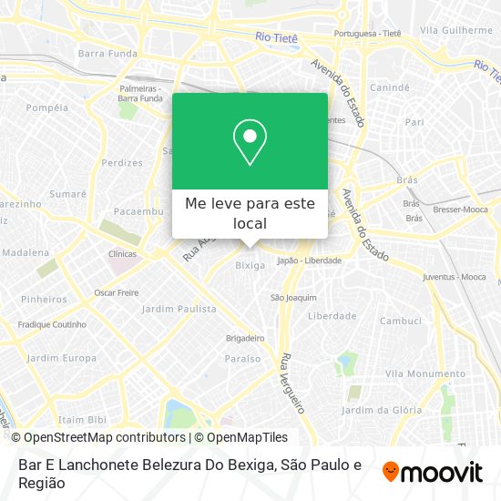 Bar E Lanchonete Belezura Do Bexiga mapa