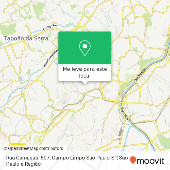 Rua Camasati, 607, Campo Limpo São Paulo-SP mapa