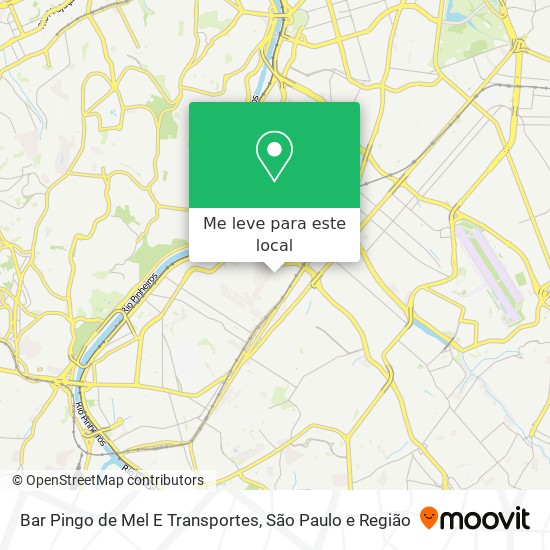 Bar Pingo de Mel E Transportes mapa