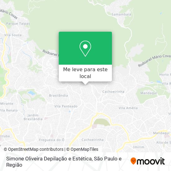 Simone Oliveira Depilação e Estética mapa