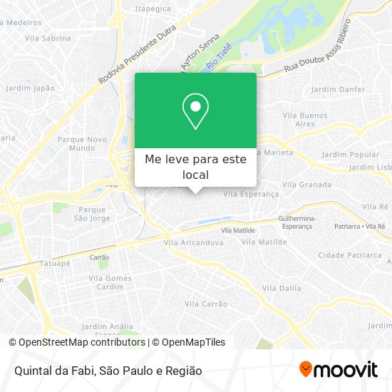 Quintal da Fabi mapa