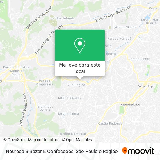 Neureca S Bazar E Confeccoes mapa