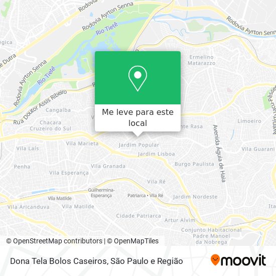 Dona Tela Bolos Caseiros mapa