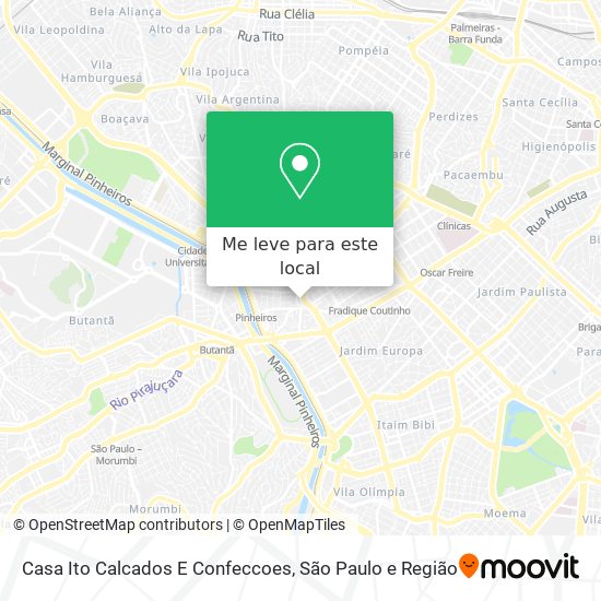 Casa Ito Calcados E Confeccoes mapa
