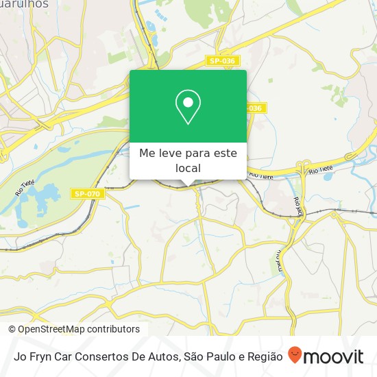 Jo Fryn Car Consertos De Autos, Avenida Doutor Assis Ribeiro, 2164 Ermelino Matarazzo São Paulo-SP 03717-001 mapa