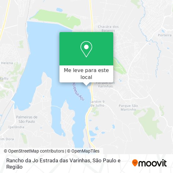 Rancho da Jo Estrada das Varinhas mapa