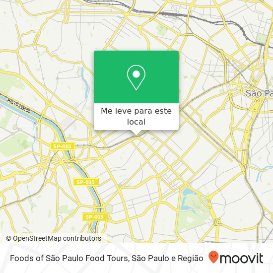 Foods of São Paulo Food Tours mapa