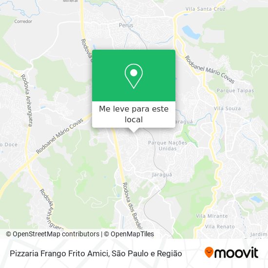 Pizzaria Frango Frito Amici mapa