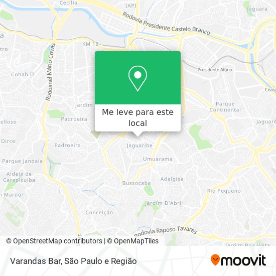 Varandas Bar mapa