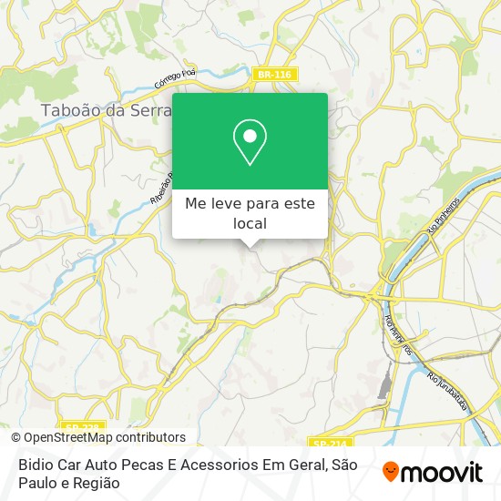 Bidio Car Auto Pecas E Acessorios Em Geral mapa