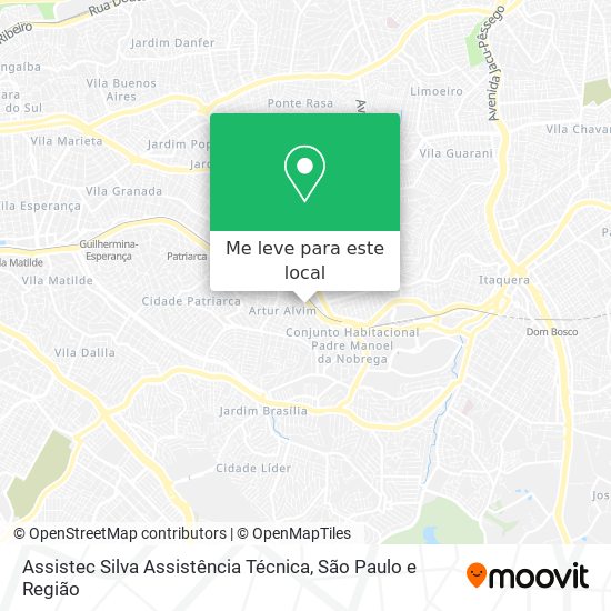 Assistec Silva Assistência Técnica mapa